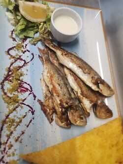 Lup de mare prajit